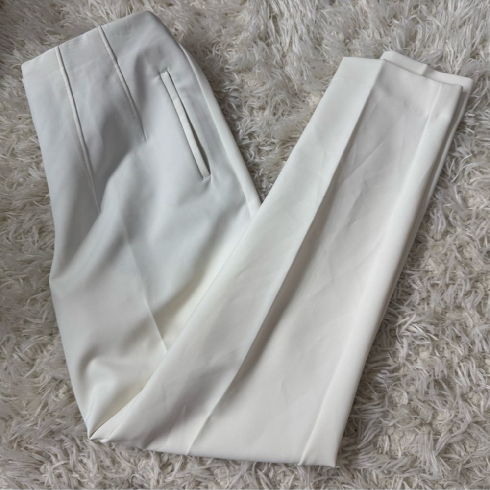 Express White Dress Pants Slim Tapered Design